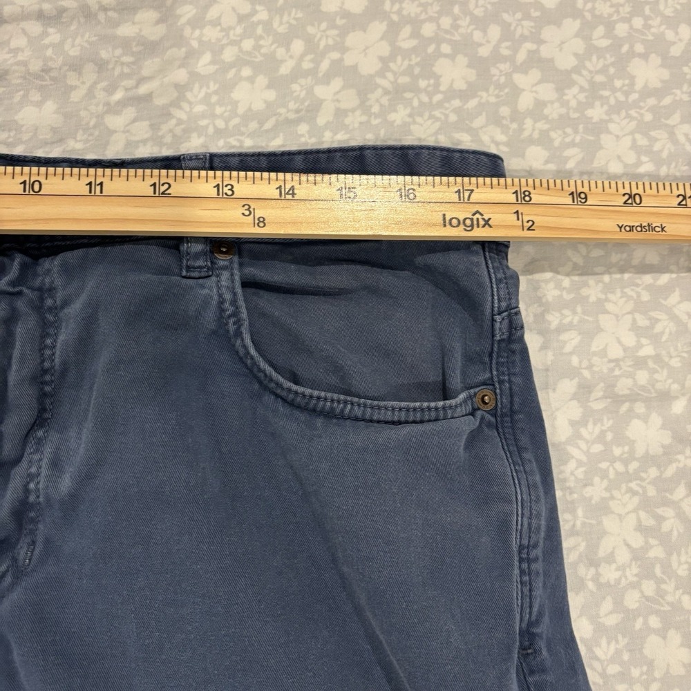 Zara Man | Navy Blue Slim Fit Cotton Twill Pants Men's Size 34 Casual 5 Pockets - Picture 4 of 8